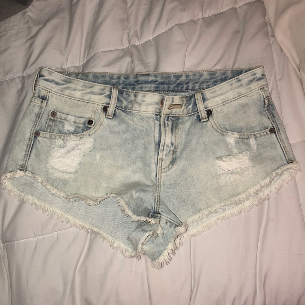 Denim shorts